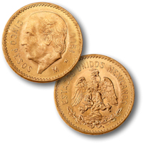 Mexican 5 Peso Gold Coin 1/8 troy ounce pure gold Mexican 5 Peso Gold Coin 1/8 troy ounce pure gold