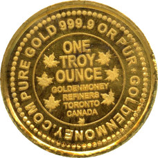 GoldenMoney 1 troy ounce 9999 Gold Round GoldenMoney 1 troy ounce 9999 Gold Round