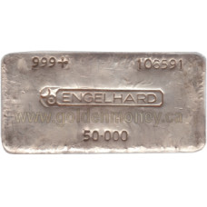 J&M or other LBMA Good Delivery 50 troy ounce 999 Poured Silver Bar J&M or other LBMA Good Delivery 50 troy ounce 999 Poured Silver Bar