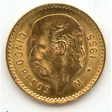 5 Mexican Gold Peso