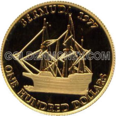 $100 1977 Bermuda Gold Coin Queen's Jubilee $100 1977 Bermuda Gold Coin Queen's Jubilee