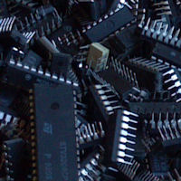 ICs Black Computer Chips Scrap Recycling